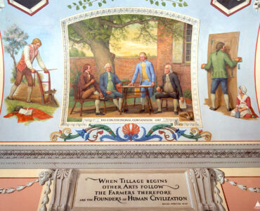 Painting of delegates gathered at the Constitutional Convention in 1787