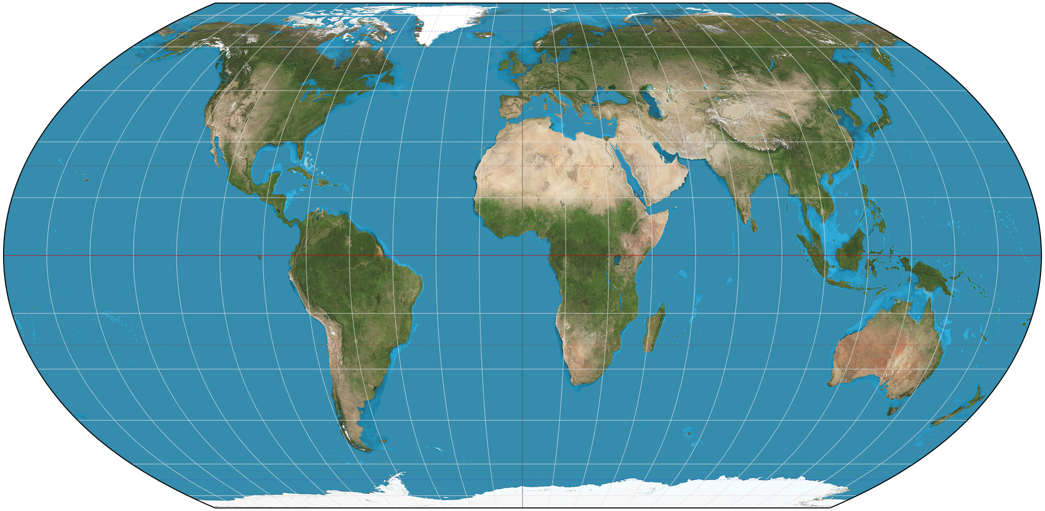 World map shown in an Equal Earth projection that preserves relative land area.