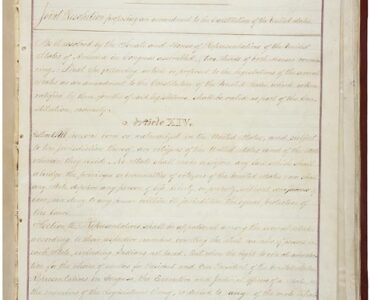 The House Joint Resolution proposing the Fourteenth Amendment to the U.S. Constitution.