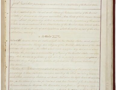 The House Joint Resolution proposing the Fourteenth Amendment to the U.S. Constitution.