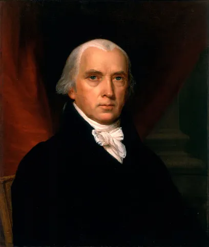 Portrait of James Madison, who introduced constitutional amendments in the First Congress