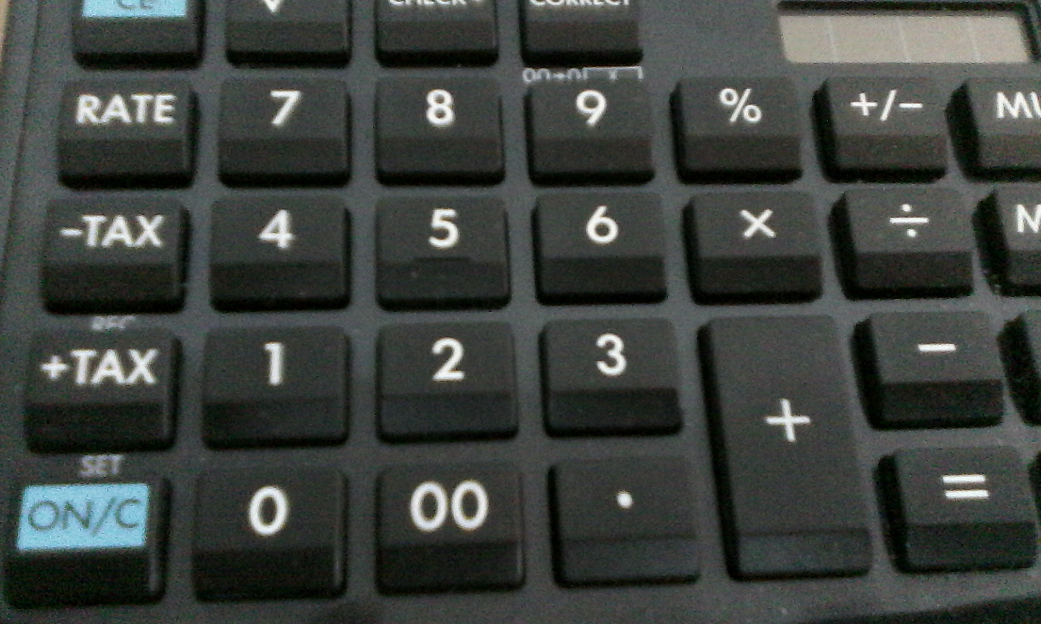 A calculator used for estimating tax amounts and paycheck deductions.