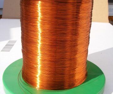 Coiled copper wire used in electrical equipment