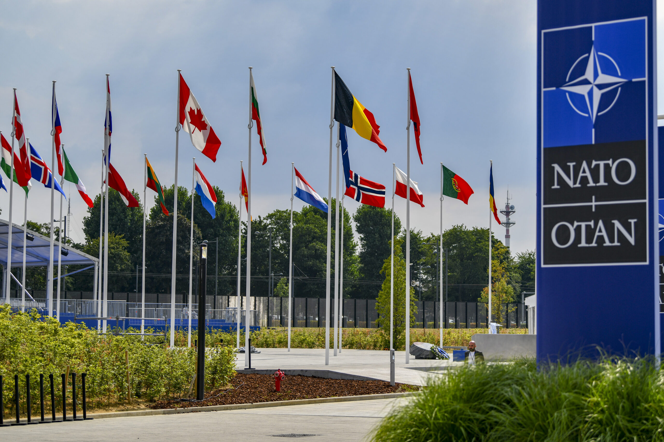 NATO headquarters in Brussels during an international summit