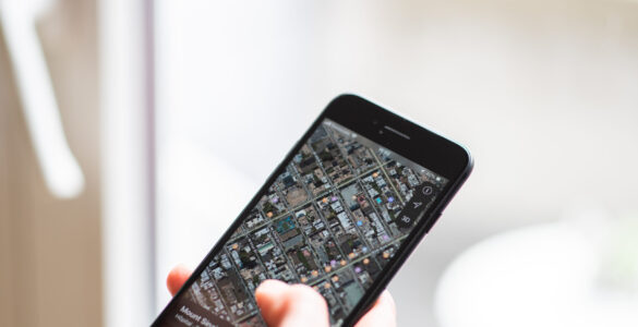 A smartphone showing map directions, representing why location information matters during emergency calls.