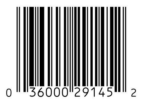 A UPC-A barcode with black and white bars and readable digits underneath.