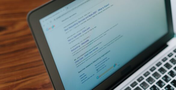 A laptop showing a web browser interface, representing saved form details and autofill suggestions.