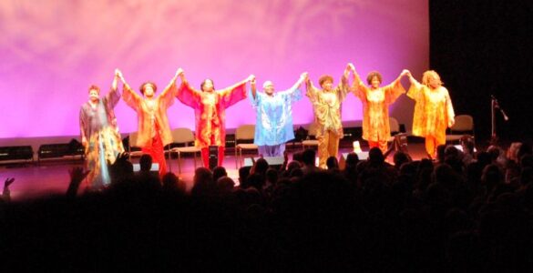 Vocal ensemble performing together, showing how call and response can move between singers.