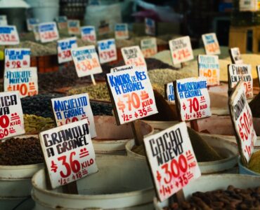 Market price tags showing how posted prices guide buyer and seller decisions.