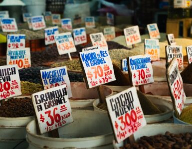 Market price tags showing how posted prices guide buyer and seller decisions.