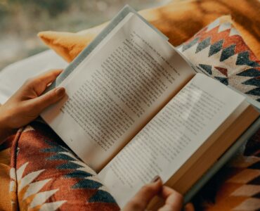An open book used to study syllables, vowel sounds, and longer English words.