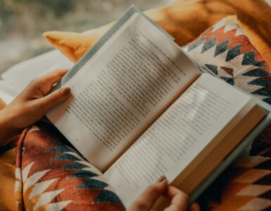An open book used to study syllables, vowel sounds, and longer English words.