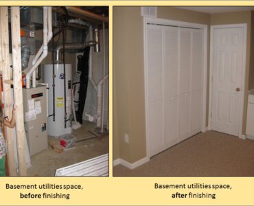 Residential furnace and venting equipment before the first heating run of the season.