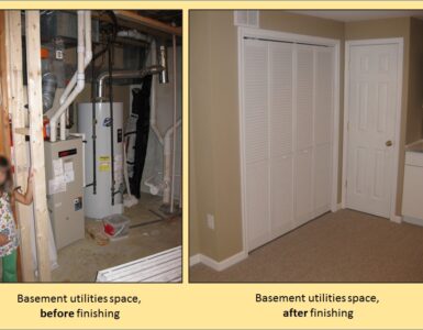 Residential furnace and venting equipment before the first heating run of the season.