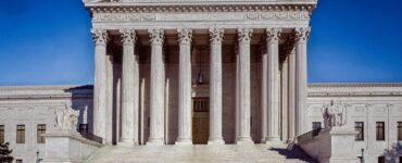 Front of the U.S. Supreme Court building in Washington, D.C.