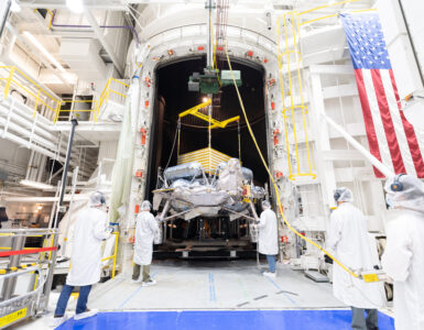 Griffin-1 lunar lander undergoing environmental tests at NASA JPL