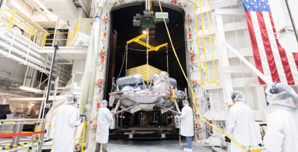 Griffin-1 lunar lander undergoing environmental tests at NASA JPL