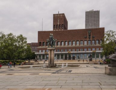 Oslo City Hall, where the Nobel Peace Prize ceremony is held