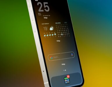 A smartphone displaying a clock, representing automatic network time synchronization